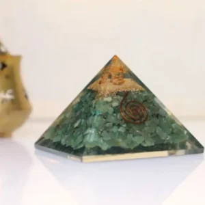 Green Jade Crystal Pyramid For Prosperity & Abundance