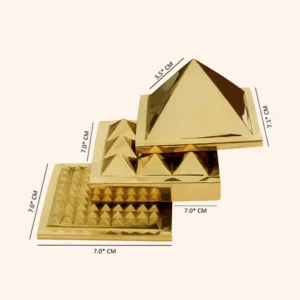 VASTU 3 LAYER BRASS PYRAMID