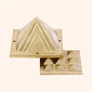 2 LAYER BRASS PYRAMID
