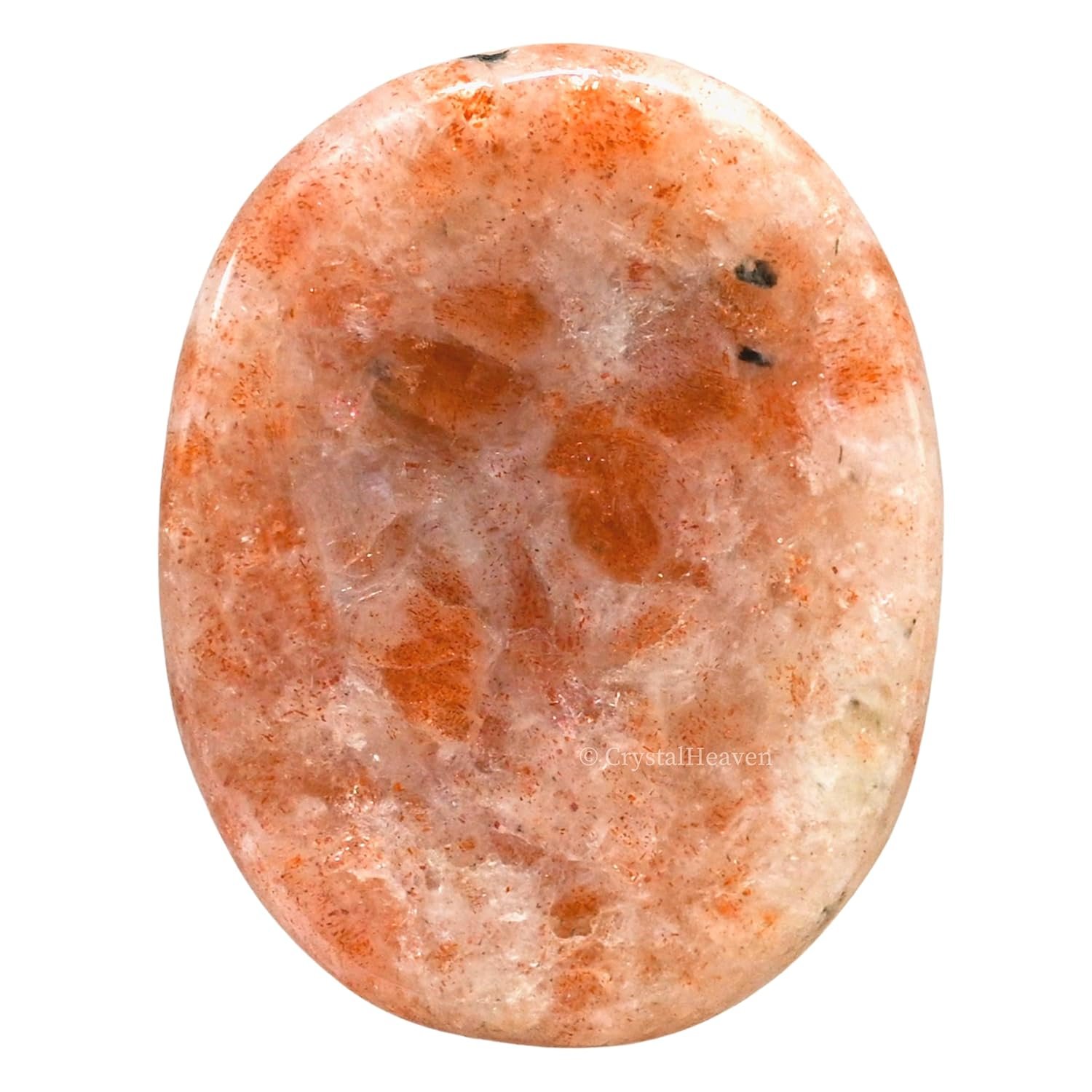 Certified Natural Sunstone Palm Stone for Relaxation for Anxiety Stress, Crystal Healing & Yoga Meditation, Spiritual Awakening, Feng Shui- AAA Grade 3 Pc set - Image 5