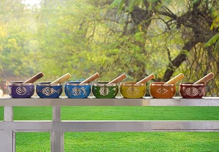 7 Chakra Singing Bowl For healing & Relaxation your Mind, Body and Soul -Set of 7 - Image 2