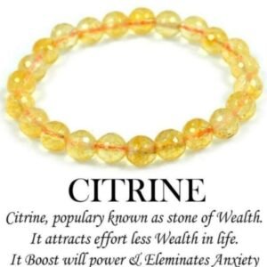 Citrine Crystal Bracelet For Abundance, Confidence & Wealth