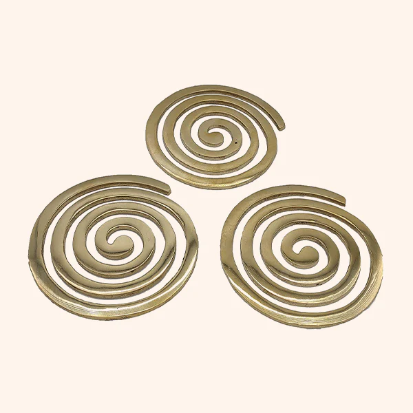 BRASS PLAIN HELIX 6 INCH SET 3 - Image 4