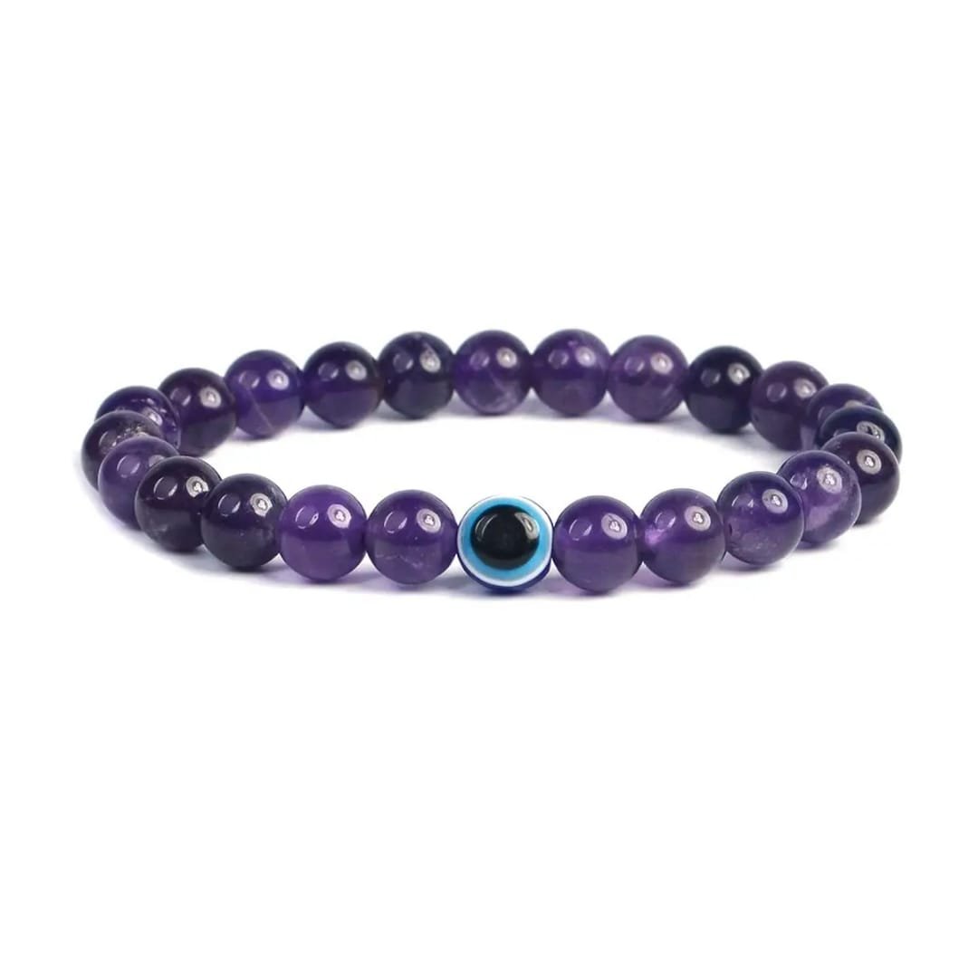 Amethyst Evil Eye Bracelet - Image 2