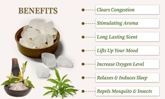 Bhimseni Kapoor (Camphor - Iso Borneol Flakes) - Image 3