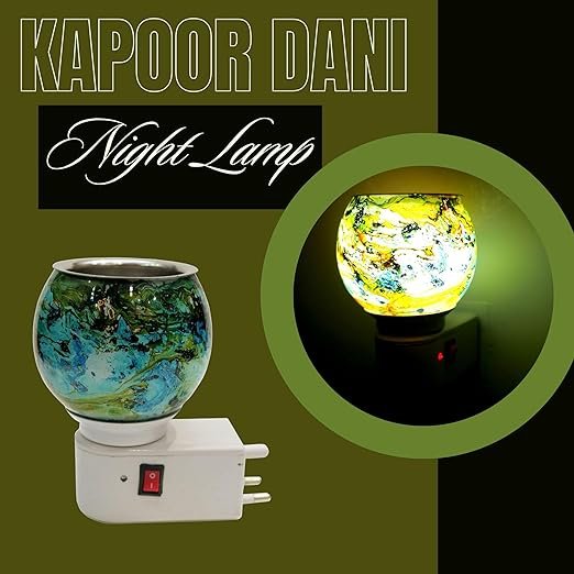 Ceramic Aroma Diffuser | Kapoor Dani with Night Lamp- Multi Functional - Image 3