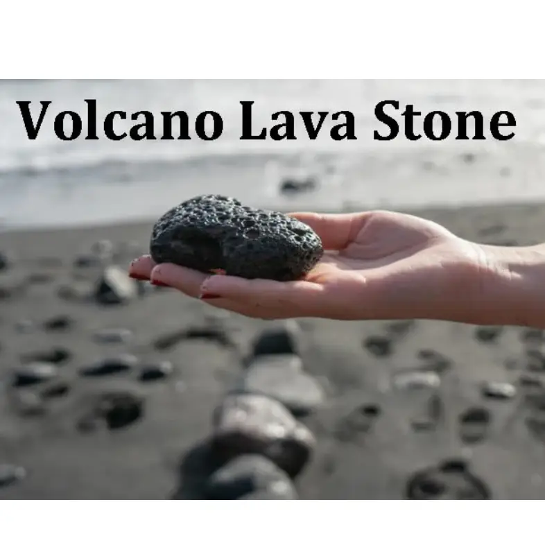 Natural Lava Stone Mala & Lava Stone Bracelet Combo (Black Rosary Beads Lava Mala) - Image 3