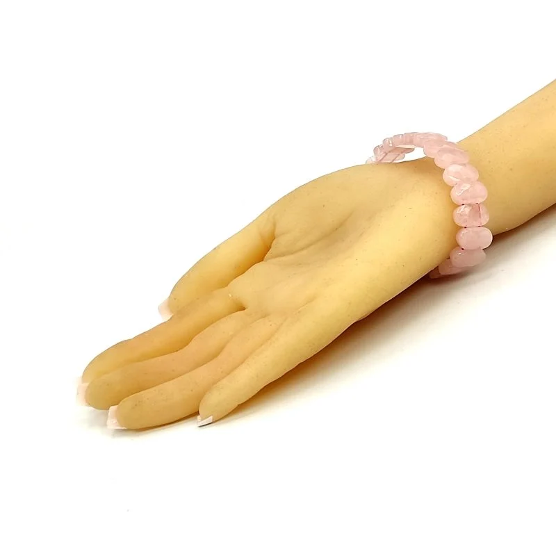 Premium Rose Quartz Diamond Cut Bracelet For Love, Relationship & Marriage - Image 6