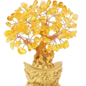 Feng Shui Citrine Crystal Tree For Wealth, Abundance and Positive Energy