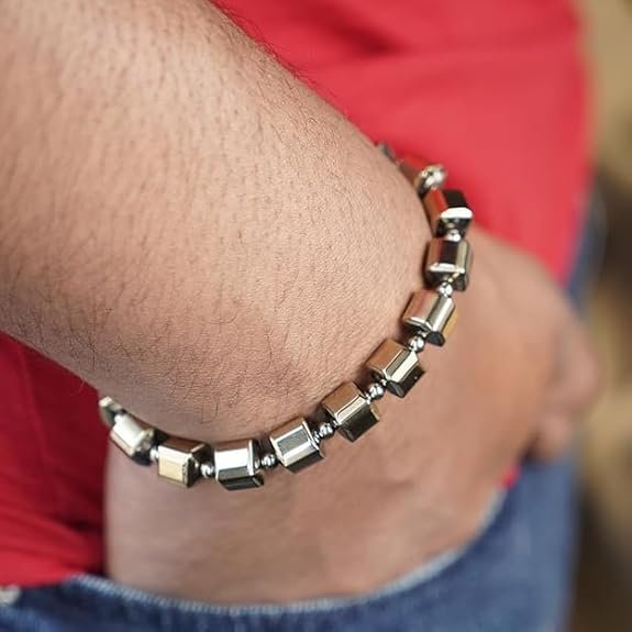Golden Pyrite Cube Bracelet for Money Attraction & Prosperity - Image 3