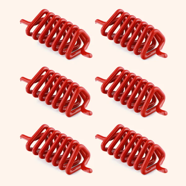 RED CLOCK WISE SPRING SET 6