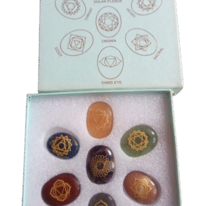 7 Chakra Symbol Crystal Stone Set