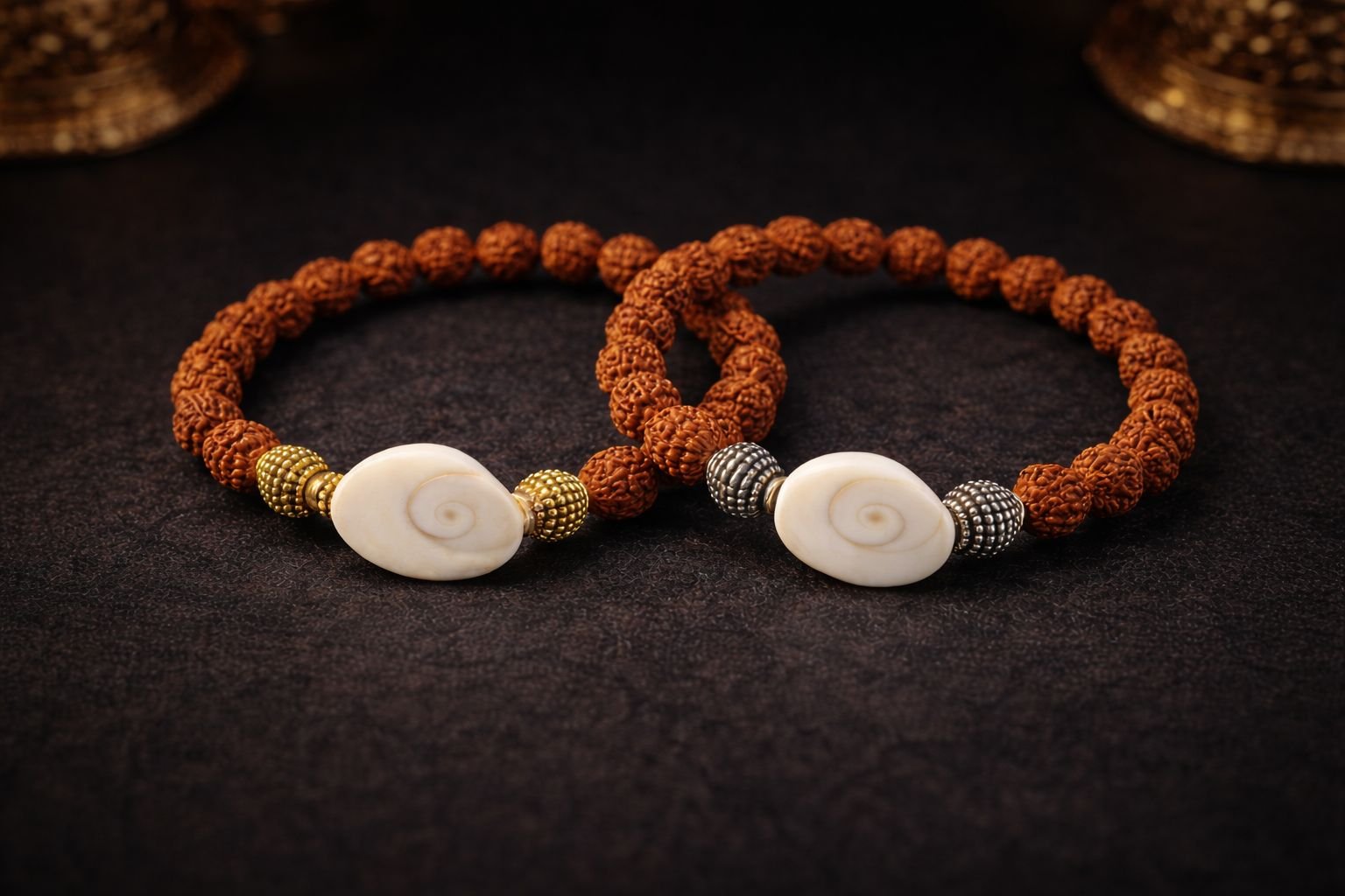 Rudraksha with Gomti Chakra Bracelet For Money and Success